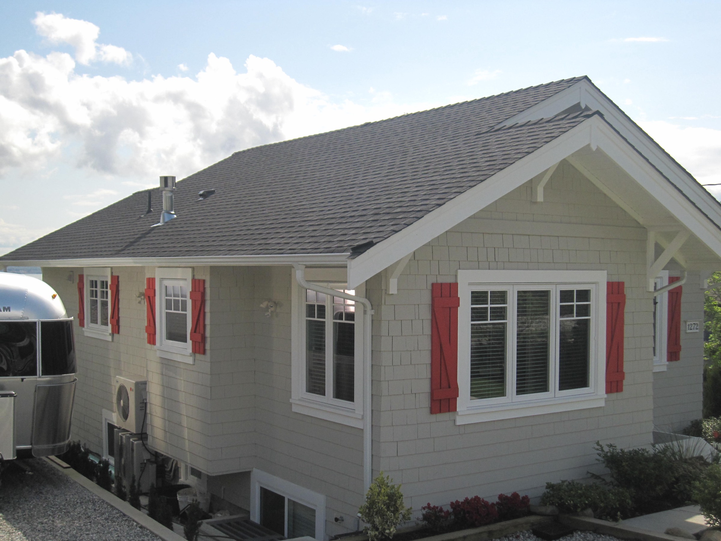 Craftsman home with a new roof